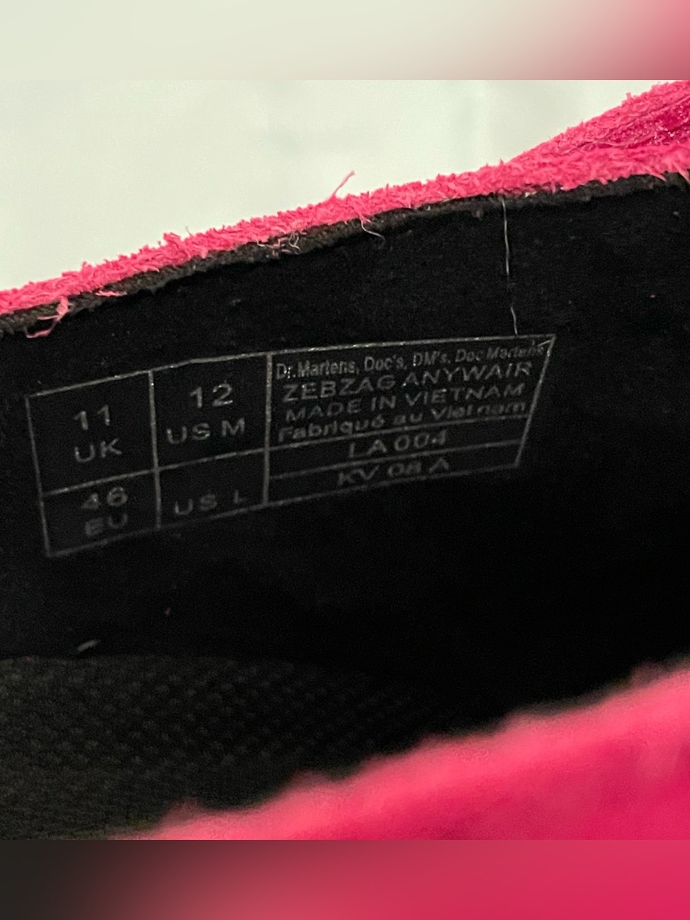 Dr. Martens Zebzag Anywair Suede Mules Pink - Picture 7 of 7